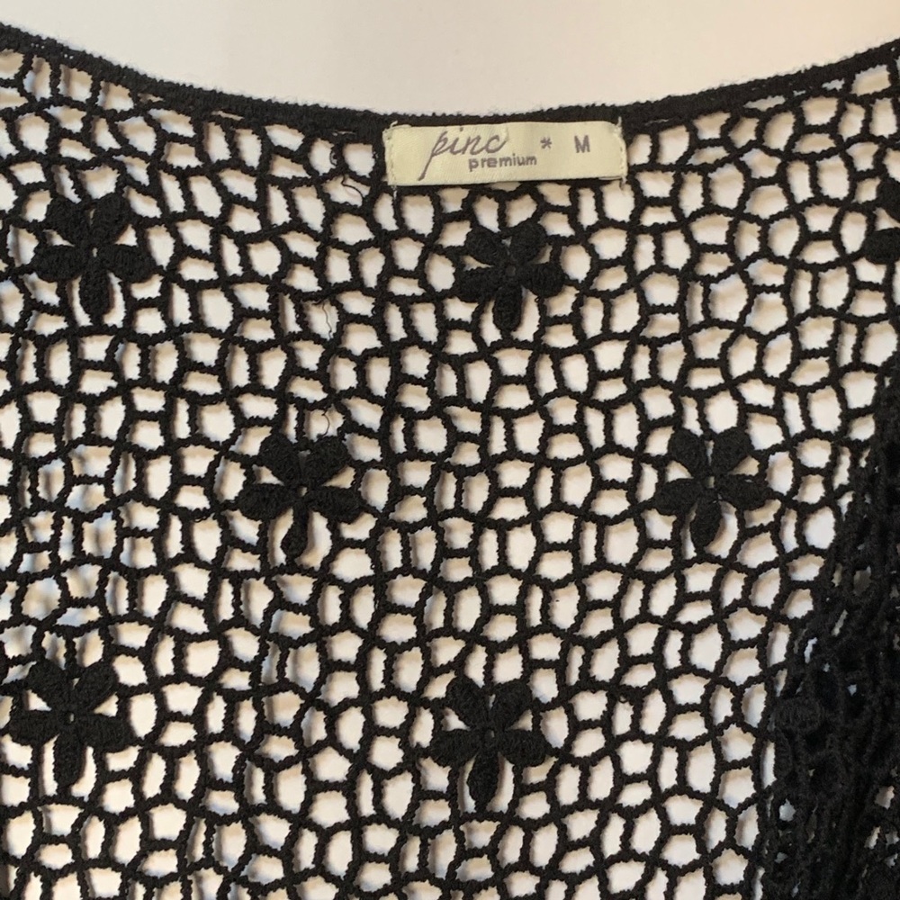 Lace see through cardigan